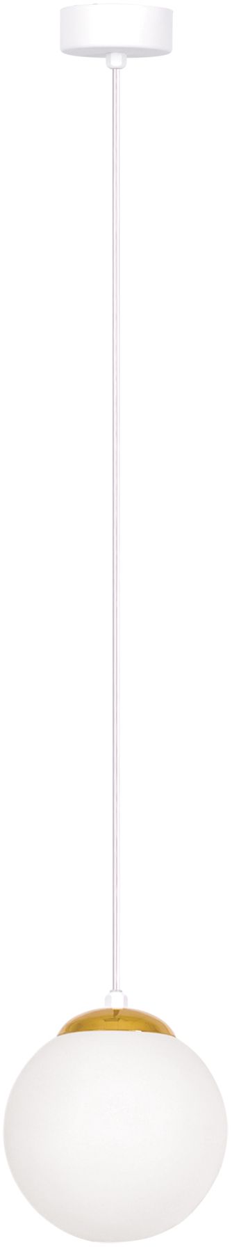 Darmowa Dostawa - Lampa wisząca 1x40 W biała-złota Kaja Elmo K5310