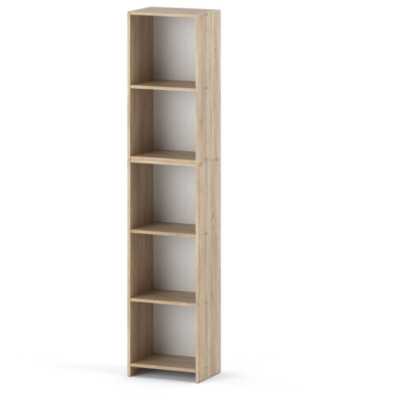 Regał Hurtownia-Mebli Półek 5 Pella 40 40cm Dąb Sonoma 40x30x189 cm 1szt.