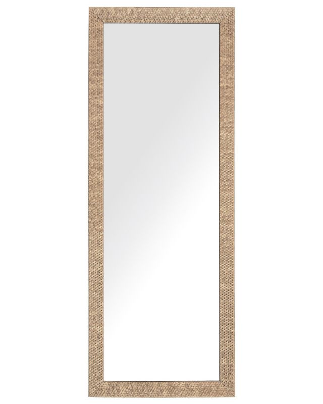 Lustro ścienne Ajaccio 50 cm 130 cm Mosiężny 1 szt.