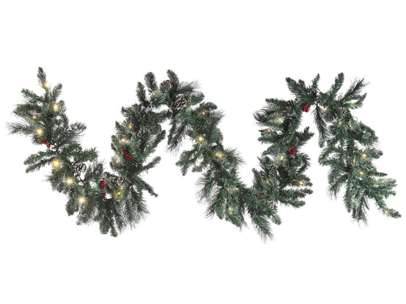 Ośnieżona świąteczna girlanda LED 270 cm zielona Wapta 1 szt.