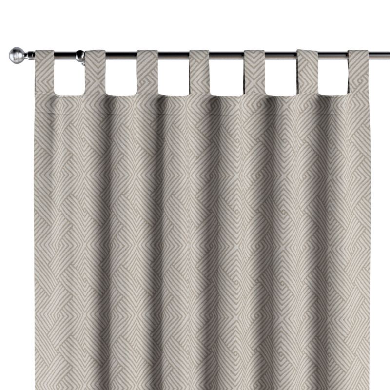 Zasłona na szelkach 1 szt. 130 x 260 cm Dekoria beżowo-kremowe geometryczne wzory 1 szt.