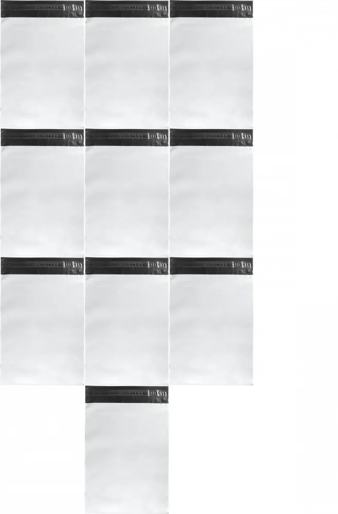 10x Foliopaki kurierskie Emerson, 45x55cm, 50 sztuk, biały