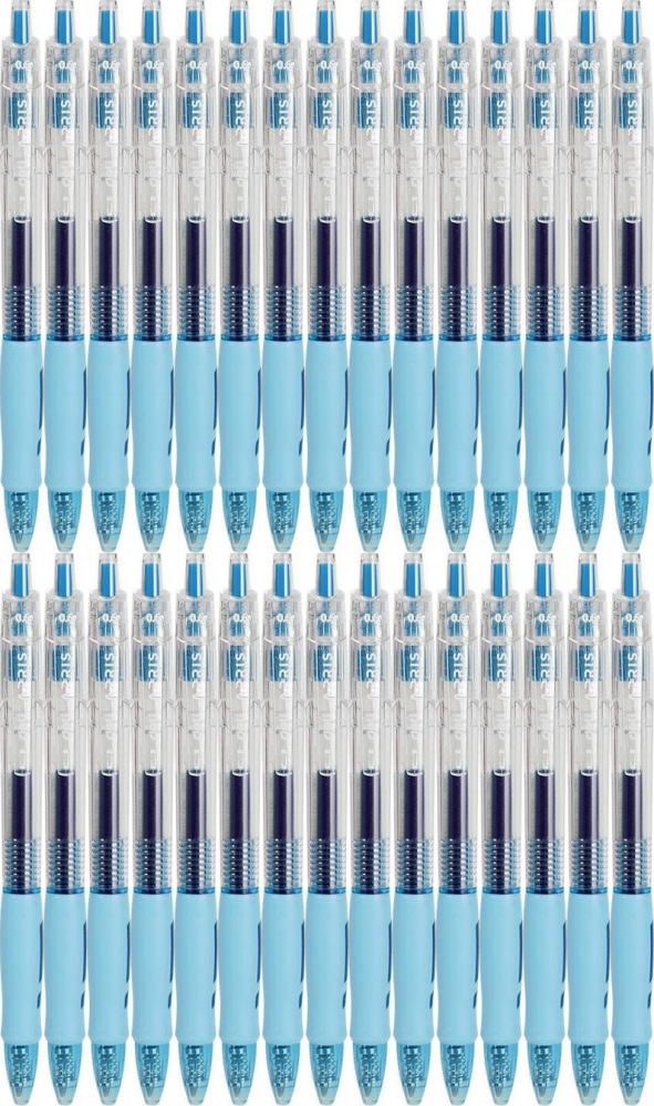 36x Długopis żelowy Deli Arris, automatyczny, 0.5mm, niebieski