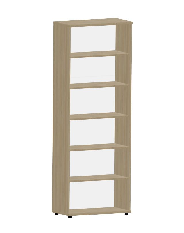 HEBE TS605 regał 80,2x40x219,5h (Kolor korpusu: Dąb Lindberg)