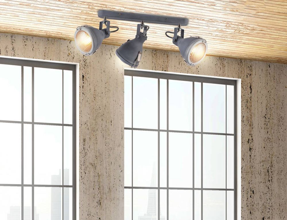 Candellux Crodo lampa podsufitowa 3x40W szary 93-71125
