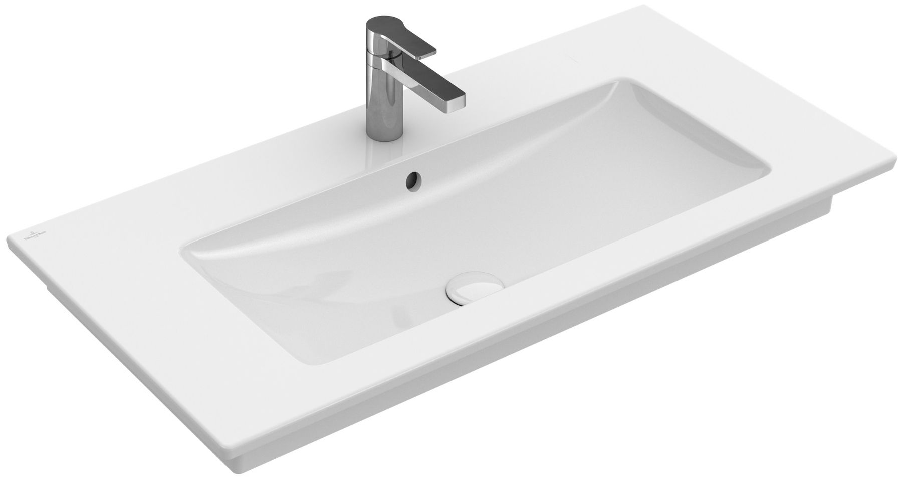 Villeroy & Boch Venticello umywalka 80x50 cm prostokątna CeramicPlus Weiss Alpin 41048JR1