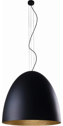 Nowodvorski Lighting Egg XL lampa wisząca 7x40W czarny/złoty 9026