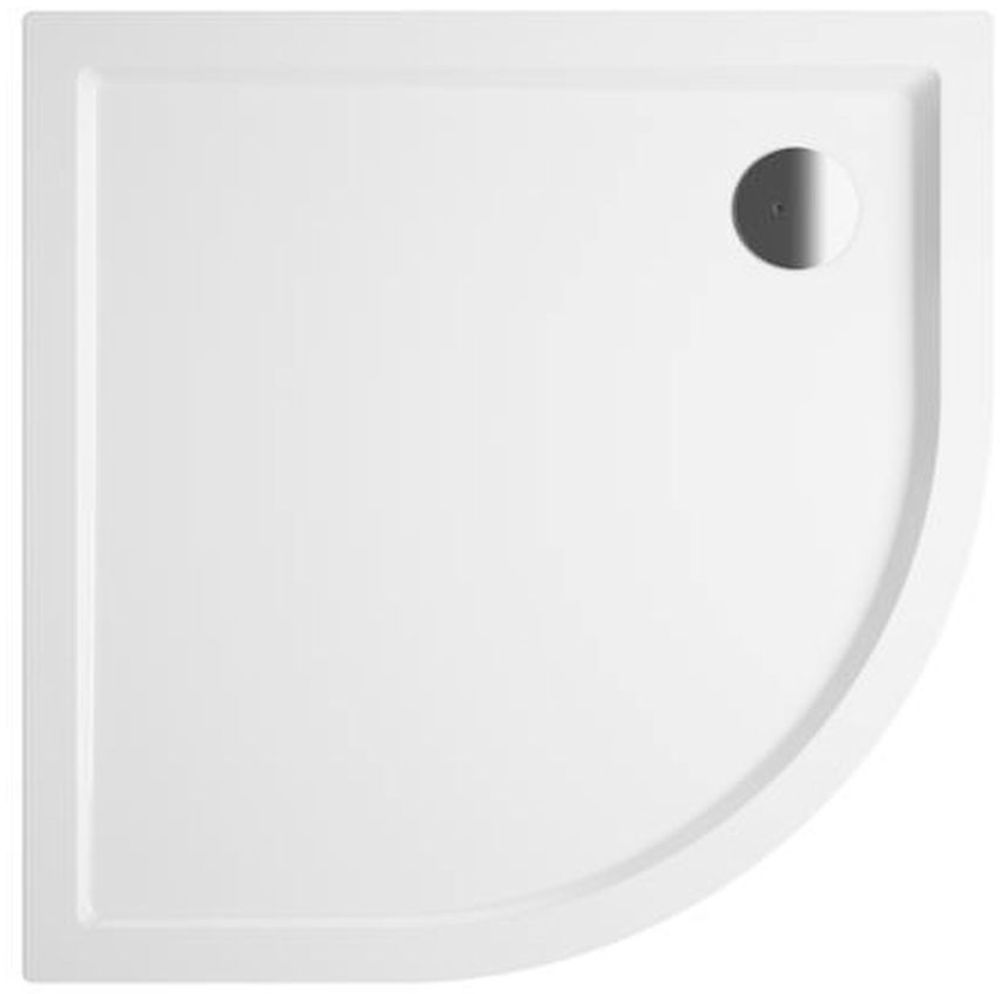 Riho Davos 289 brodzik 120x120 cm półokrągły biały D002021005