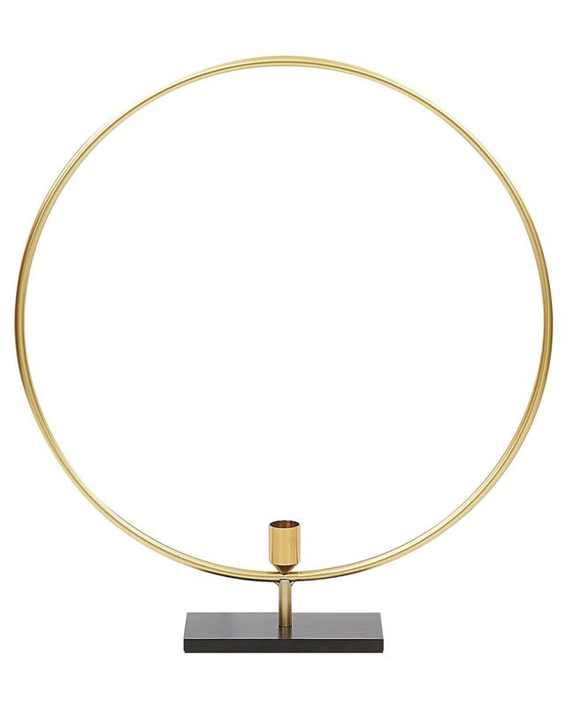 Świecznik Seram Metal 45 cm Złoty 1 szt.