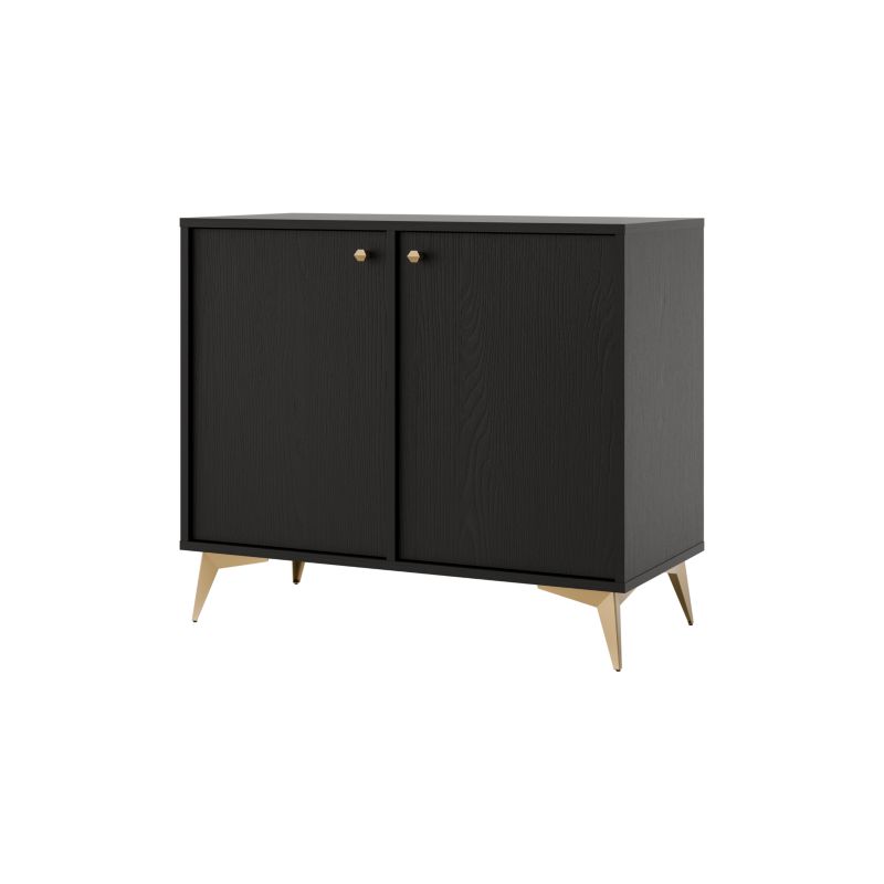 Komoda dwudrzwiowa Bonni Sakai 1 2F T812 Czarny 1 szt.