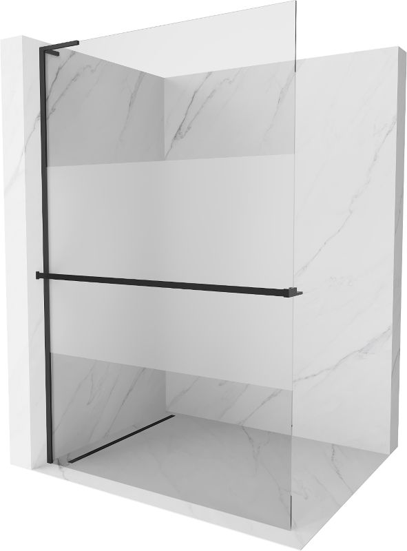 Ścianka prysznicowa Mexen Kioto+ L czarna 70x200 cm 800-070-123-70-35 1 szt.