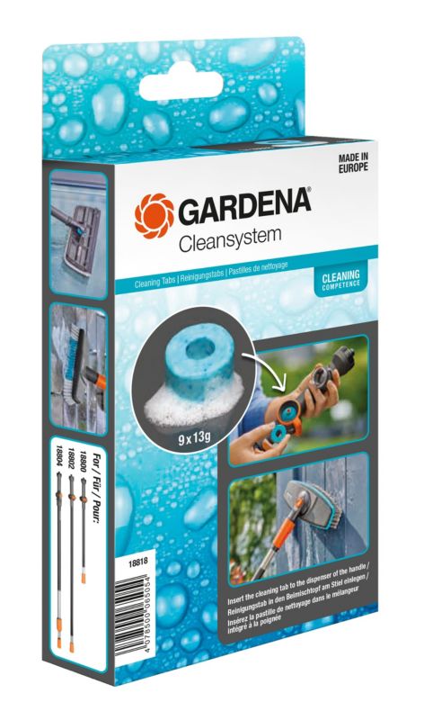 Zestaw Tabletkek Czyszczących do Powierzchni Gardena Cleansystem 9 elementów 1 szt.