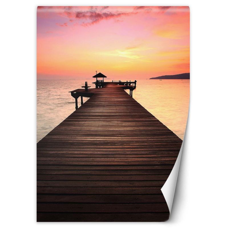 Fototapeta Feeby Zachód słońca pomost 150x210 1 szt