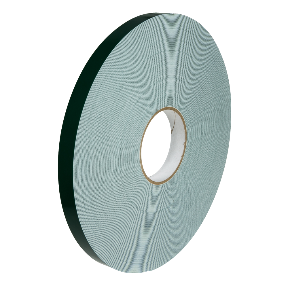 Taśma Dwustronna Pianka PE Biała, Grubość 1mm, Klej Akryl 19MM 50MB - Opakowania.Online