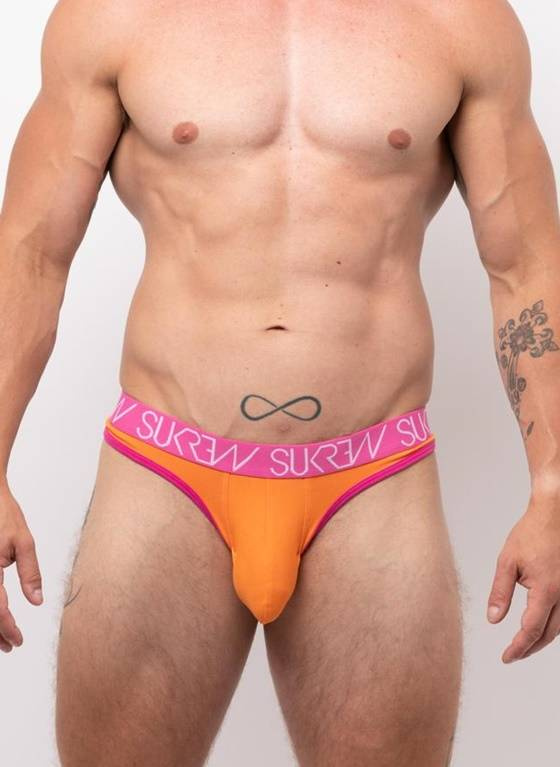 STRINGI MĘSKIE SUKREW - CLASSIC THONG SUNRISE ORANGE