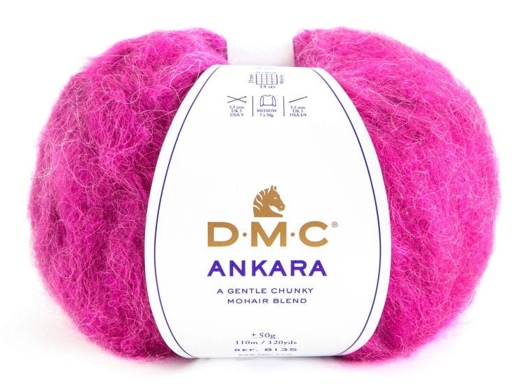 włóczka DMC ANKARA 50gr kol. 803 różowy