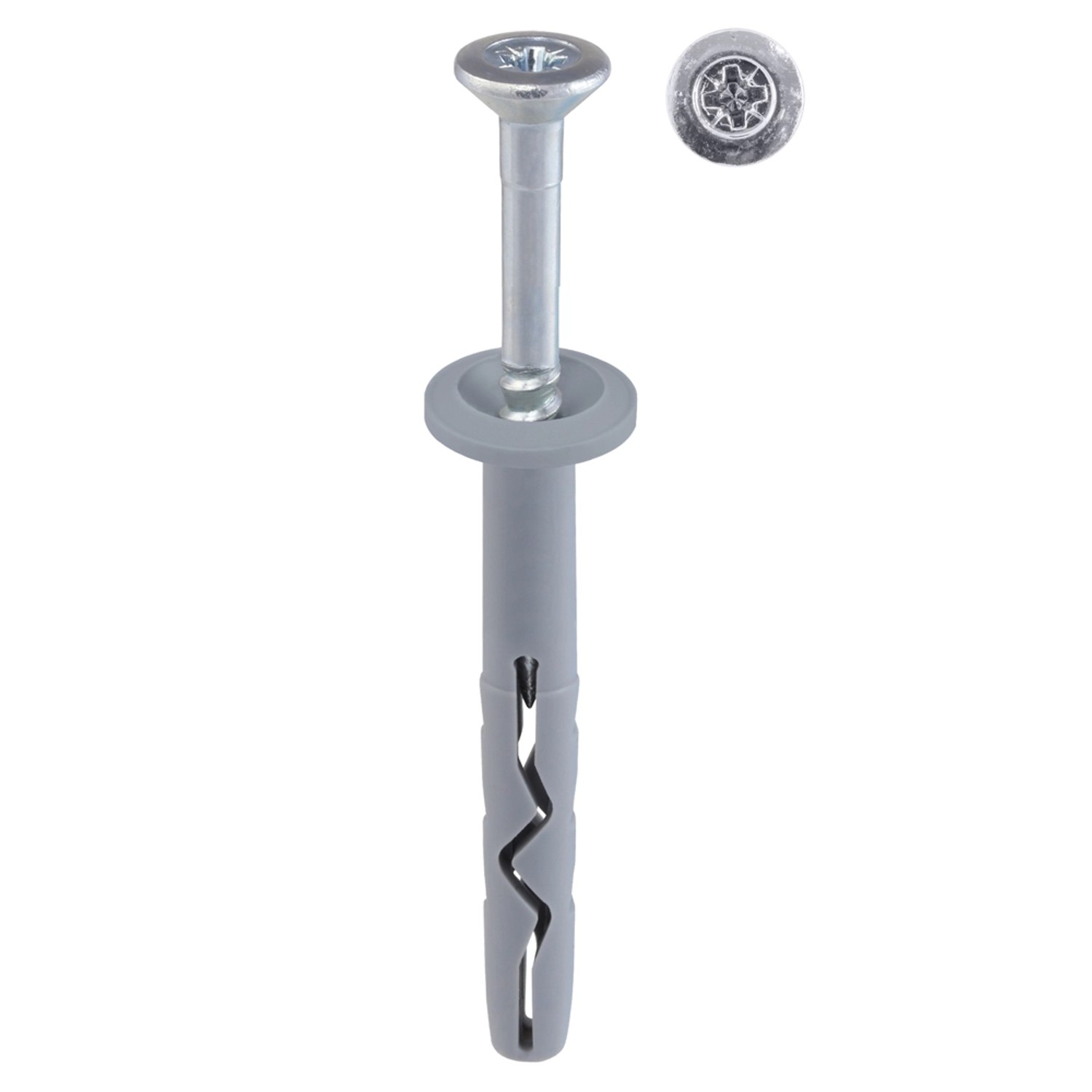 Wkręt-met Kołek wbijany z kołnierzem 6 mm x 40 mm