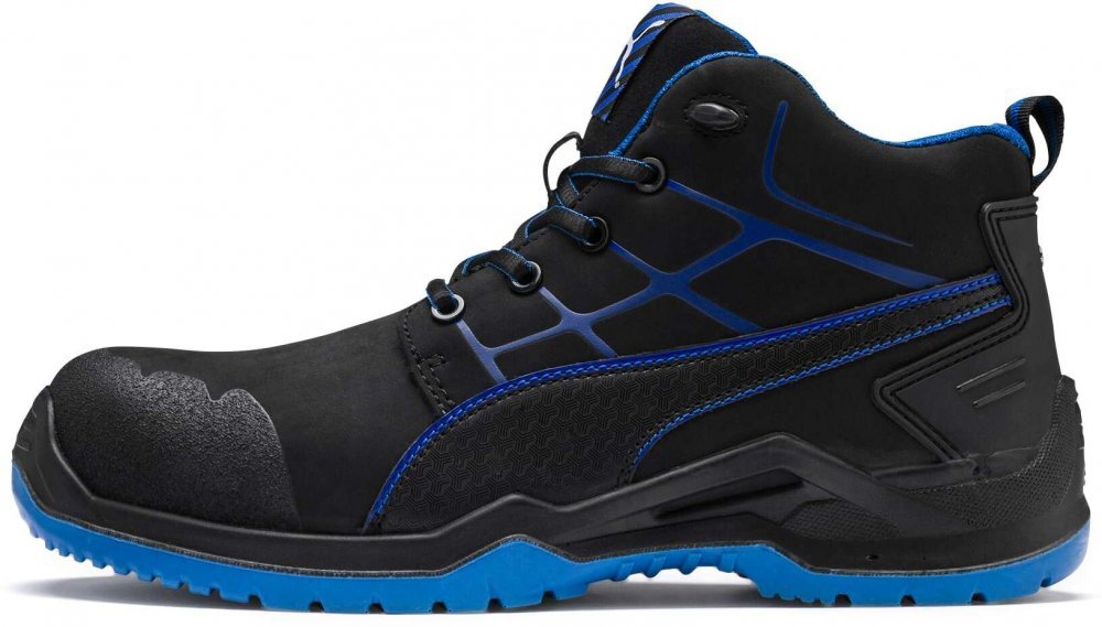 Buty ochronne Puma Krypton Blue Mid SD S3, rozmiar 43, czarno-niebieski
