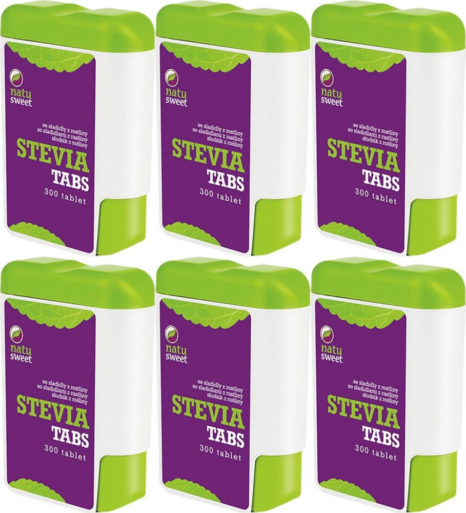 6x Stevia NatuSweet, w tabletkach, 300 tabletek