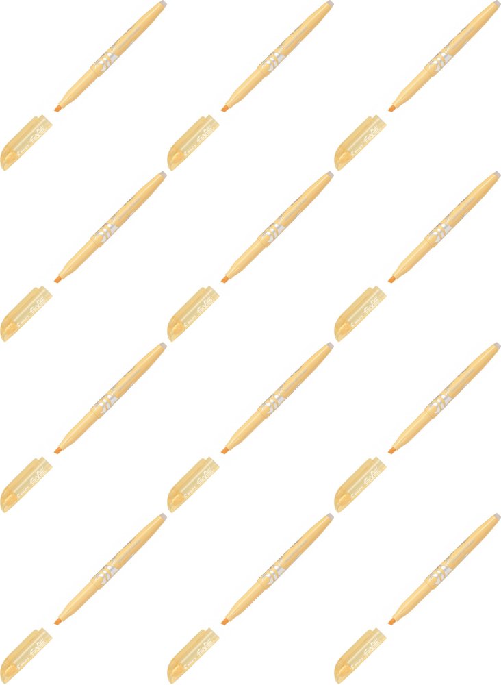 12x Zakreślacz wymazywalny Pilot, Frixion Light Soft, ścięta, 4mm, pomarańczowy pastelowy