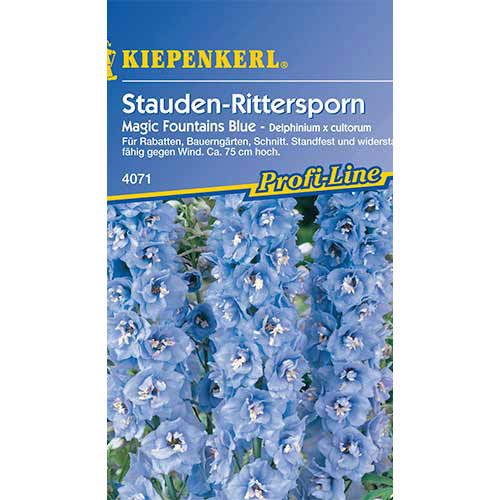 1 pac, Delphinium (Nemțișor) Magic Fountains Blue Kiepenkerl - Semințe: Mod de ambalare: 1 pac