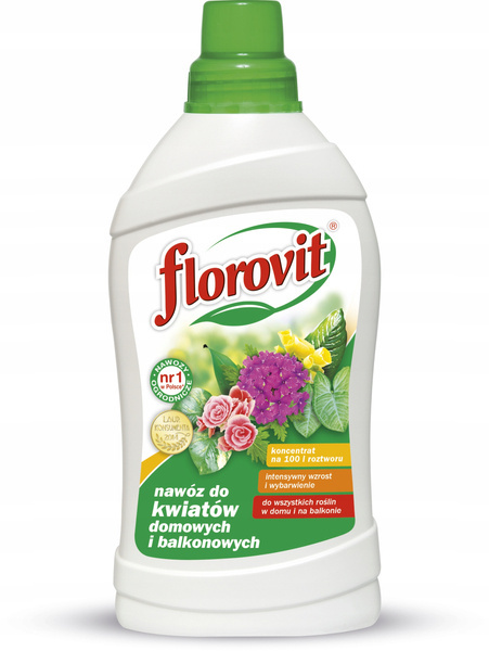Florovit nawóz płynny Kwiaty balkonowe domowe 1l
