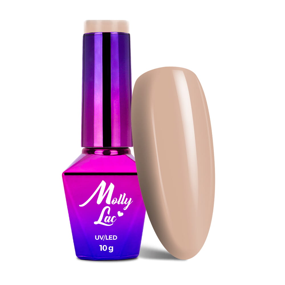 Lakier hybrydowy MollyLac Skin & Make Up Warm Almond 10 g Nr 301