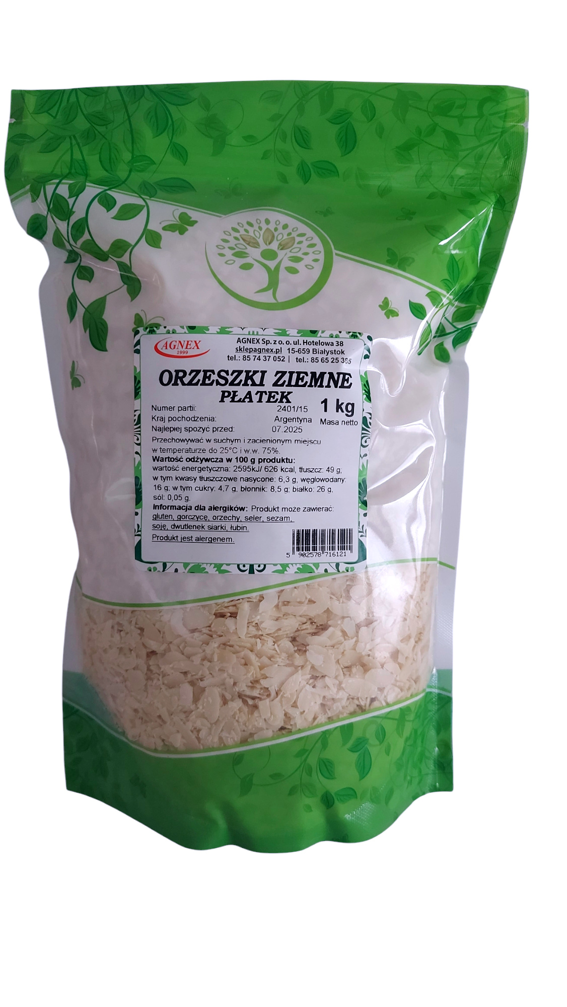 Orzechy ziemne płatek 1kg