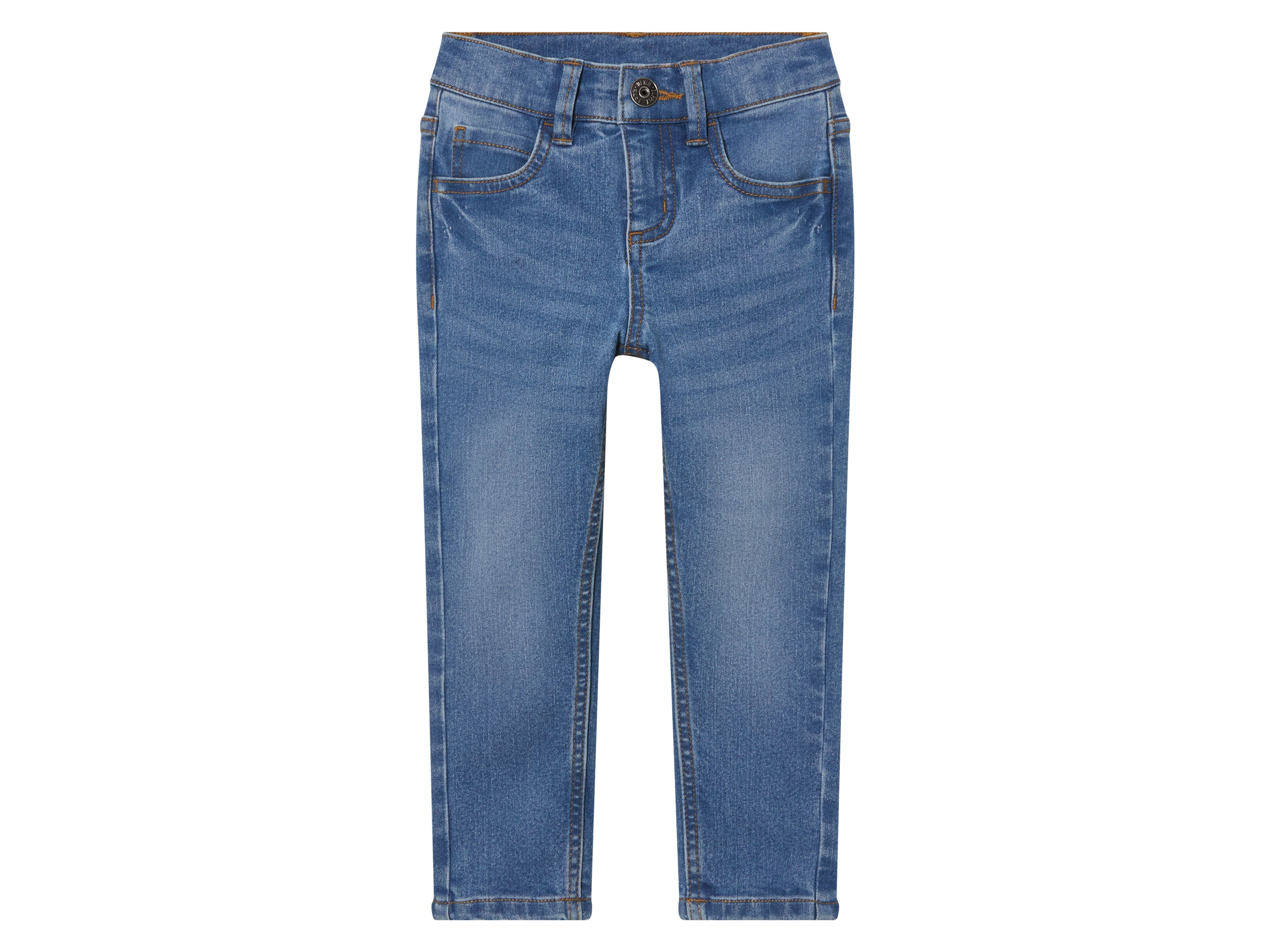 lupilu Jeansy dziecięce z bawełną, Slim Fit Jasnoniebieski, 128