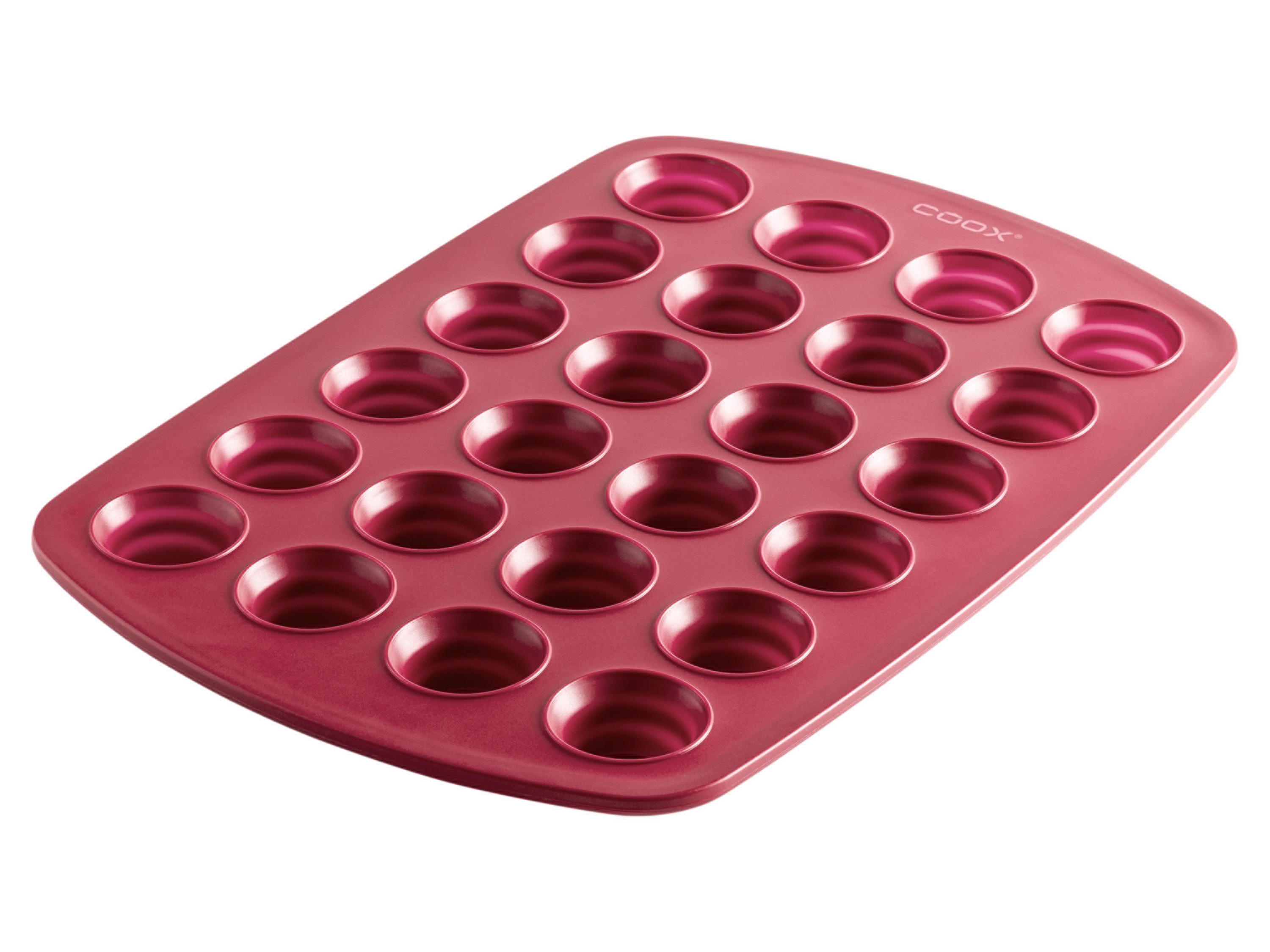 Coox Forma do muffinów silikonowa Czerwony