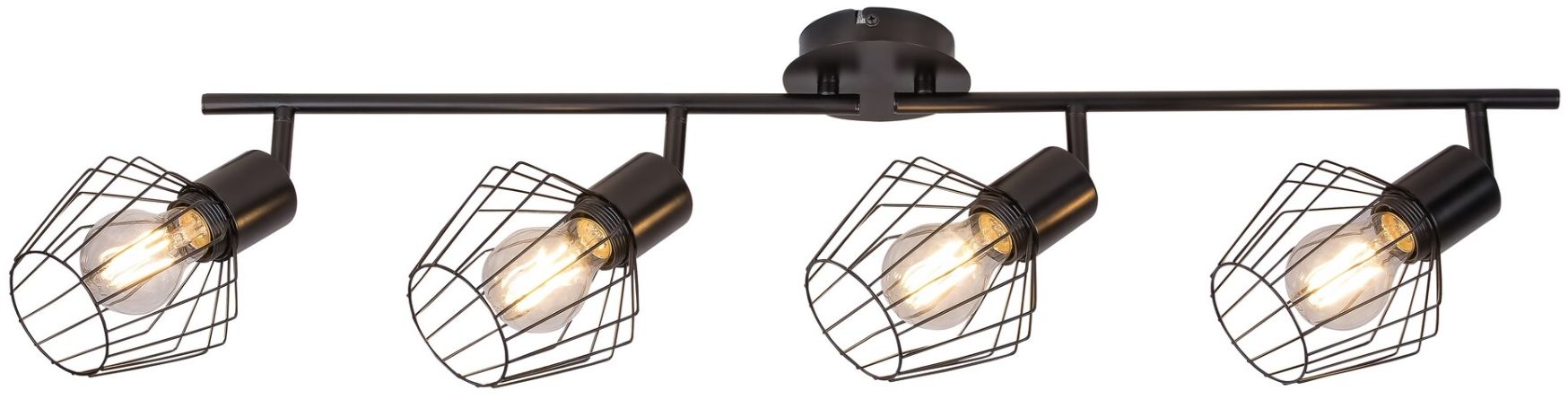 Darmowa Dostawa - Lampa podsufitowa 4x40 W czarna Rabalux Belano 3537