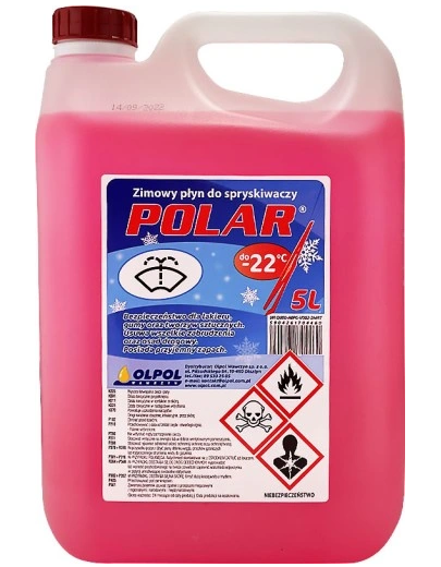 POLAR PŁYN ZIMOWY DO SPRYSKIWCZY NA METANOLU -22 5L - Petrostar