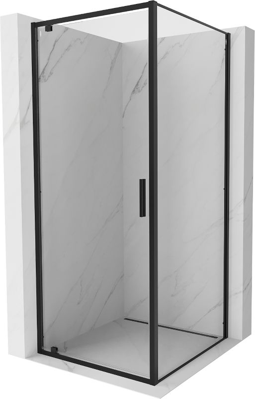 Kabina prysznicowa Mexen Exo uchylna 90 x 90 cm transparent czarna 1 szt.
