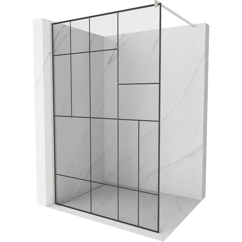 Ścianka prysznicowa Mexen Kioto czarny wzór 100x200 cm 800-100-101-97-78 1 szt.