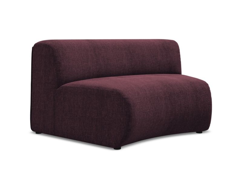 Moduł pizza Makamii Ekahi z tkaniny szenilowej 147x89 cm bordo 1 szt.