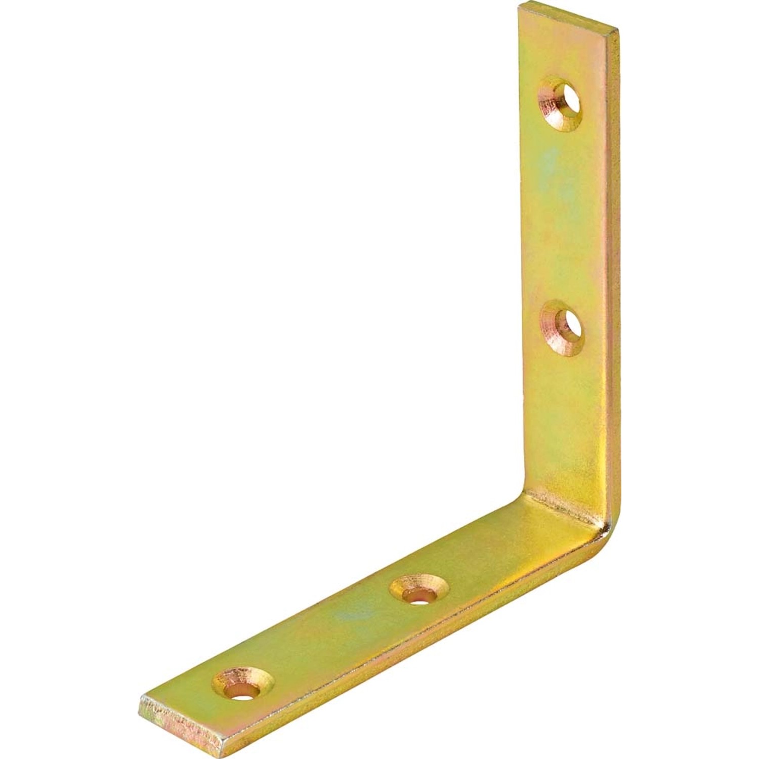 Kątownik konstrukcyjny 100 mm / 100 mm x 20 mm ocynkowany na żółto