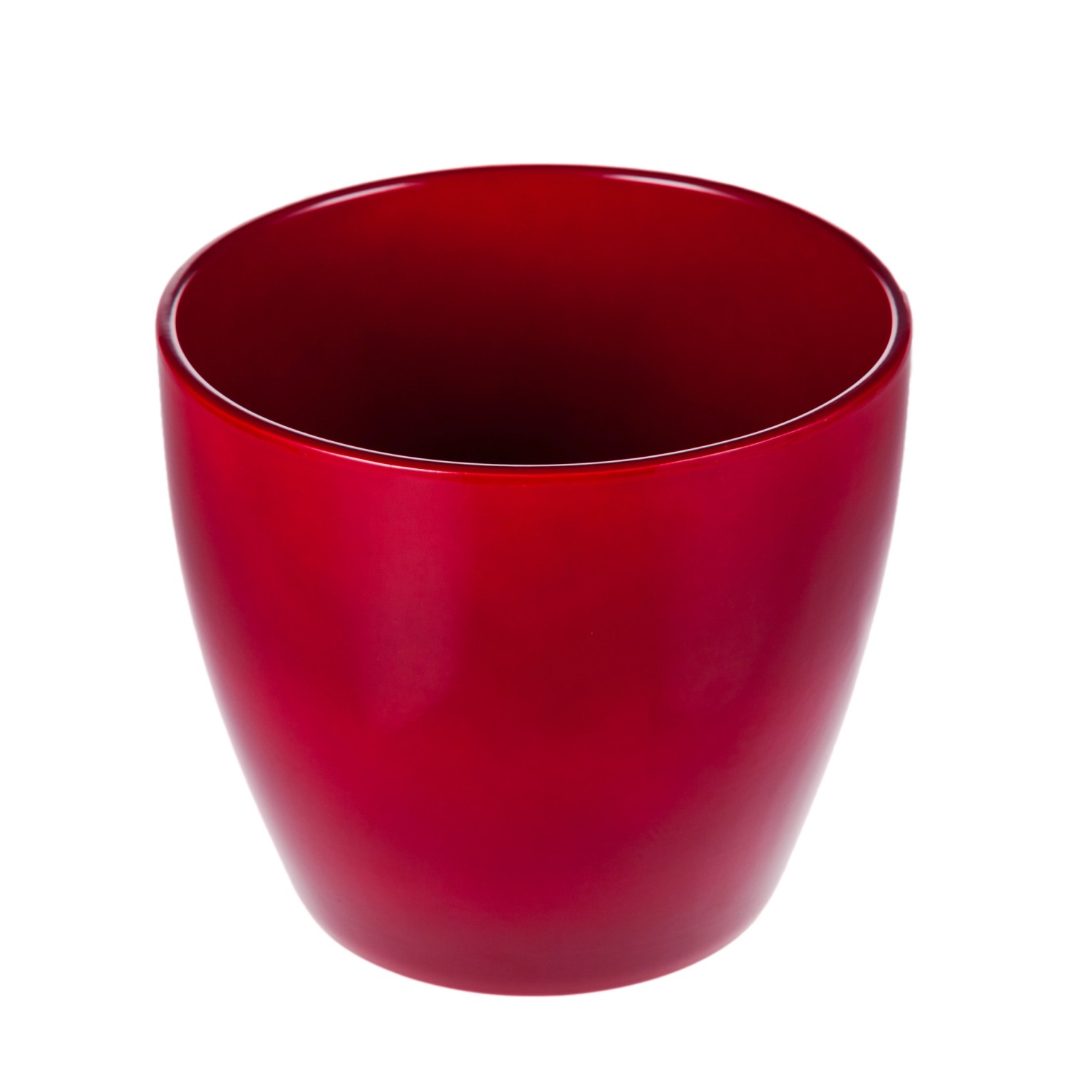 Osłonka ceramiczna Irys bordowa - śr. 22 cm