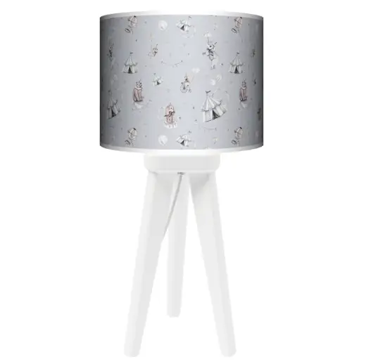 Lampa Trójnóg mała Baśniowy cyrk na Błękicie kolor podstawy do wyboru FL - biały
