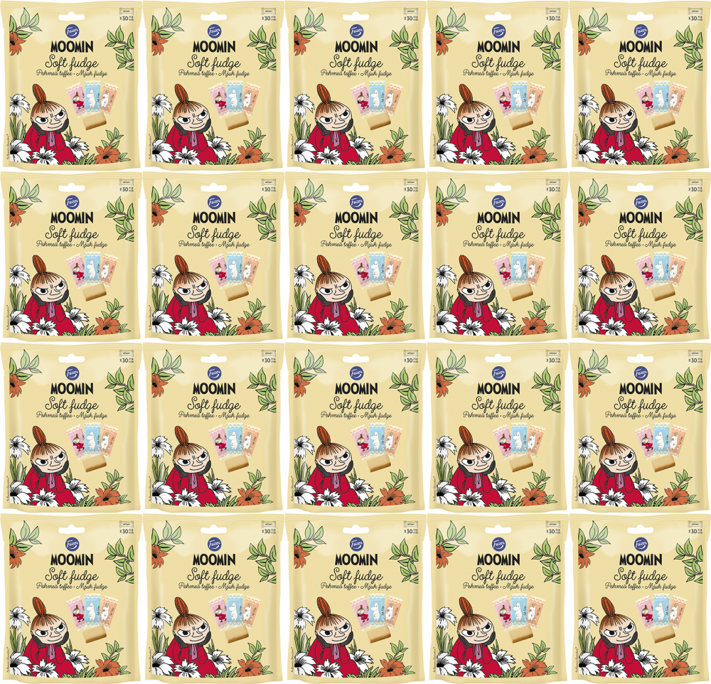 20x Cukierki Krówki Fazer Moomin Soft Fudge, mleczny, 160g