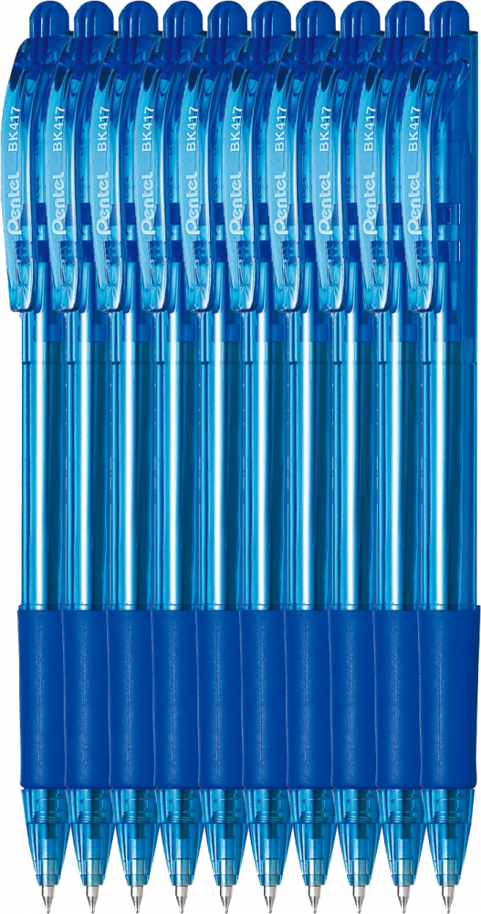 10x długopis automatyczny Pentel, Wow BK417, 0.7mm, niebieski