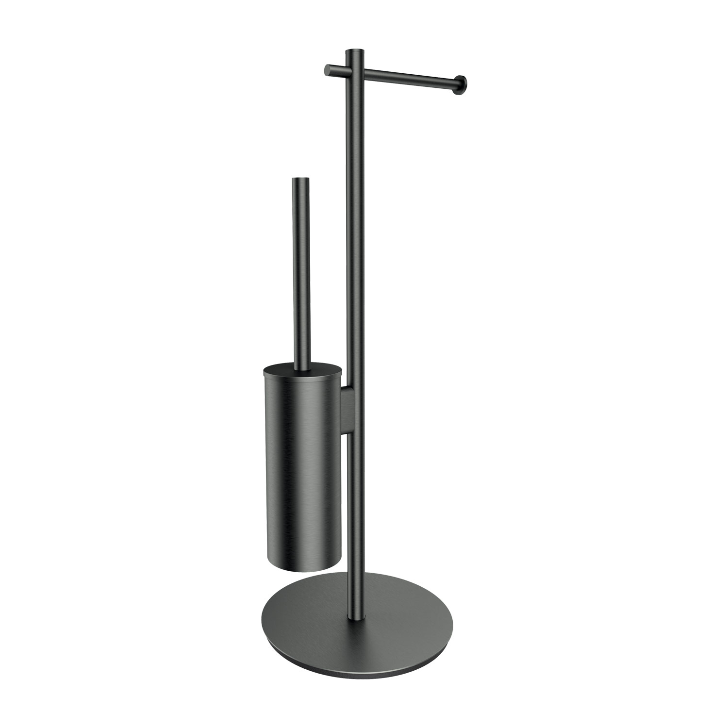 Omnires Modern Project stojak na papier toaletowy ze szczotką WC grafit MP60810GR