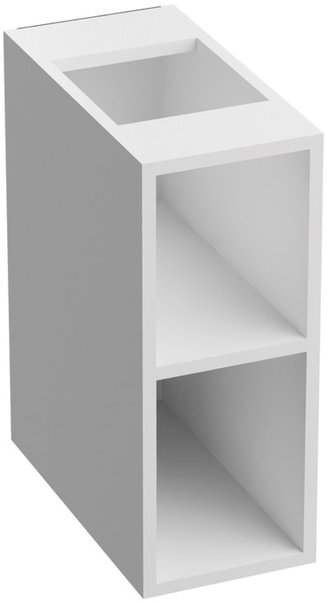 LaVita Kolorado szafka 20 cm modułowa otwarta biały połysk