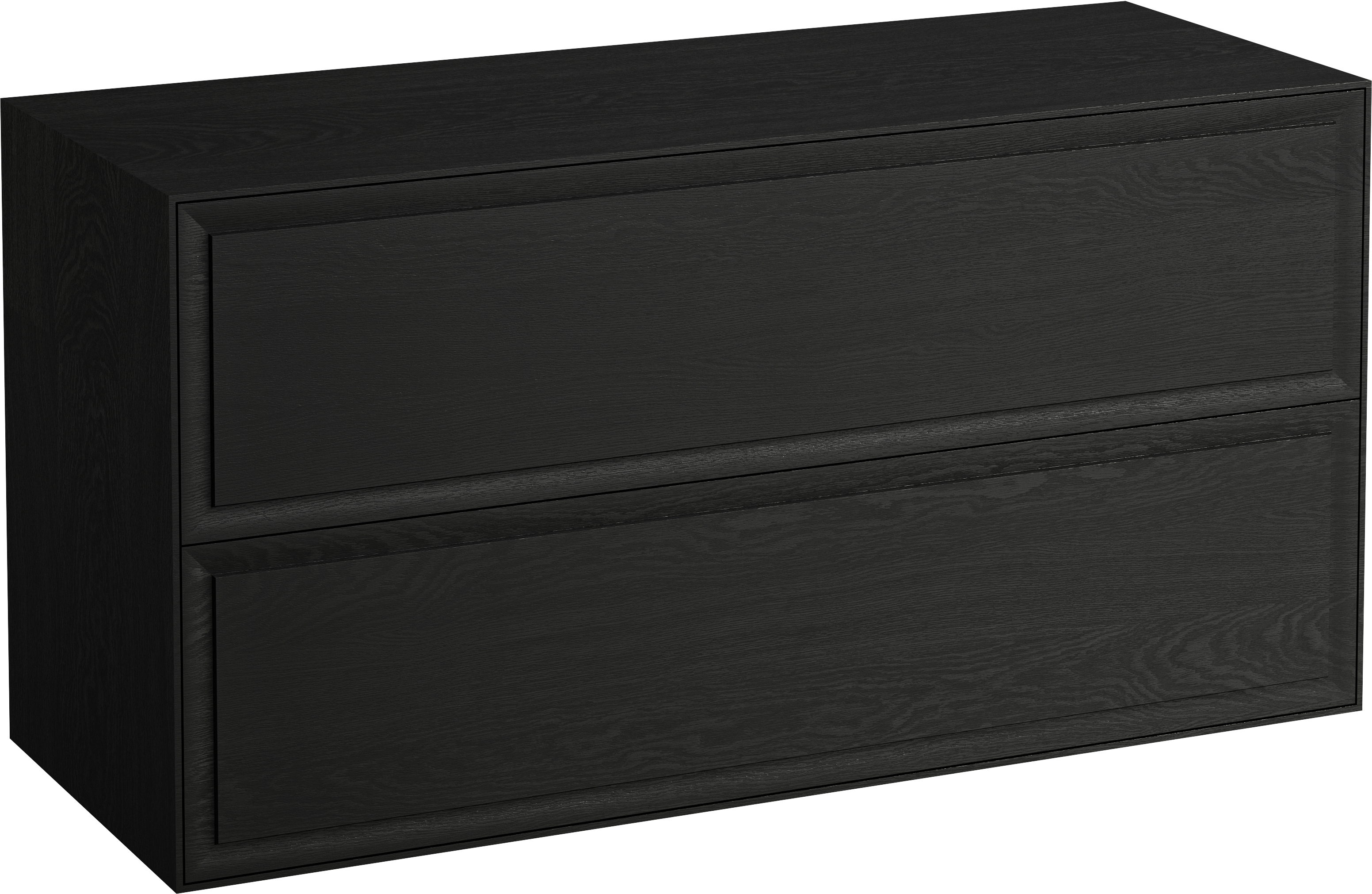 Laufen The New Classic szafka 117,5 cm podumywalkowa wisząca z blatem dąb czerniony H4060260856281