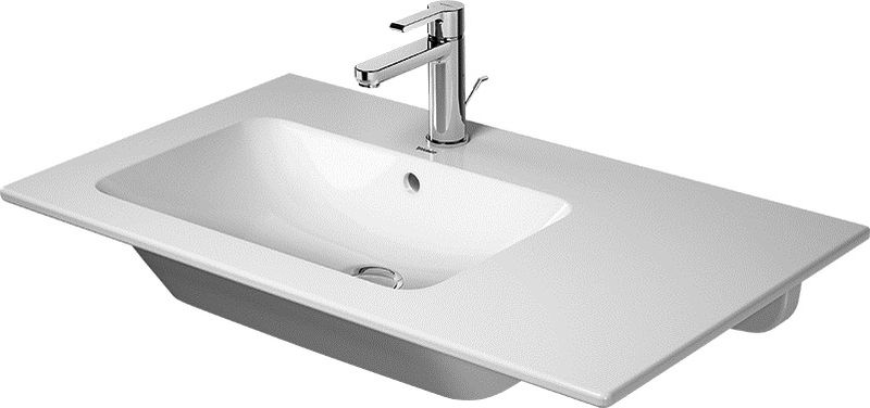 Darmowa Dostawa - Umywalka 83x49 cm prostokątna meblowa-z blatem biała Duravit ME by Starck 2345830000