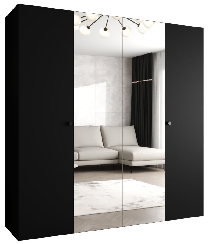 Szafa uchylna Abiks PARMA 2 200 wys. 202 cm Czarny + u. Czarny 1 szt