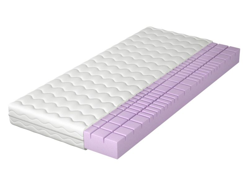 Dwustronny materac MIRJAN 24 piankowy Linnove 15 cm biały 200x200 cm 1 szt.