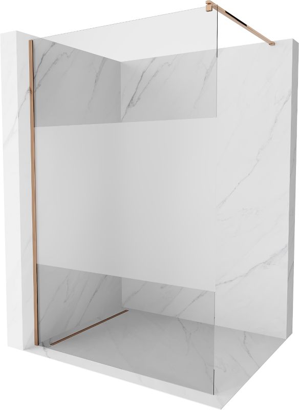 Ścianka prysznicowa Mexen Kioto różowe złoto 70x200 cm 800-070-101-60-35 1 szt.