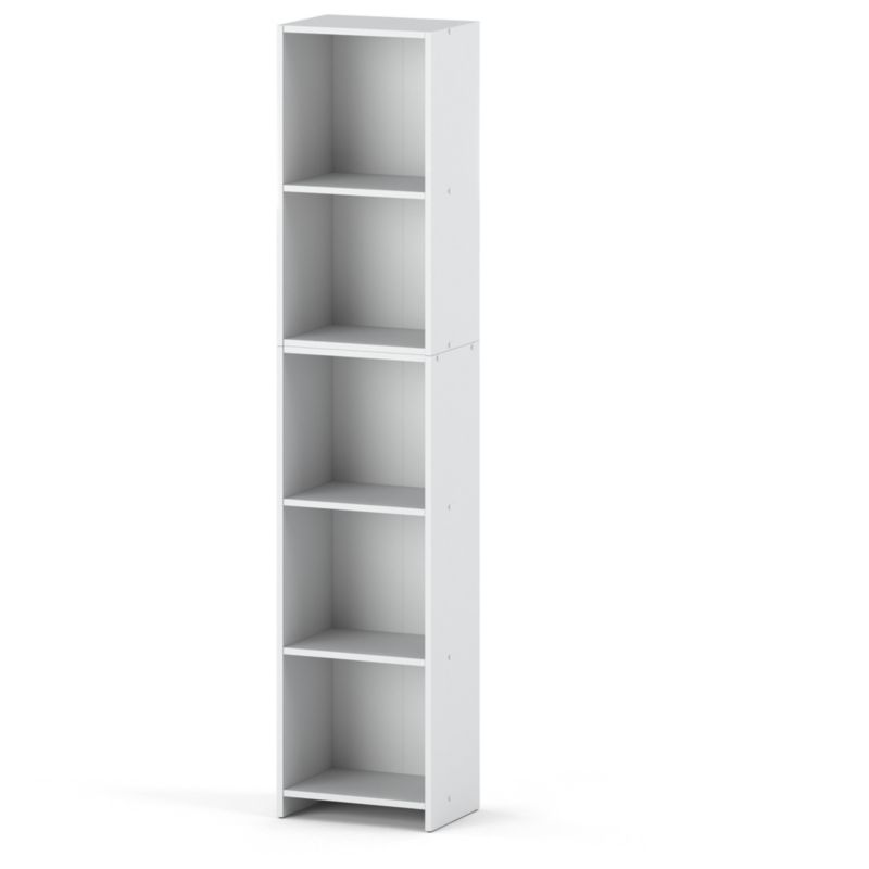 Regał Hurtownia-Mebli Półek 5 Pella 40 40cm Biały Mat 40x30x189 cm 1szt.