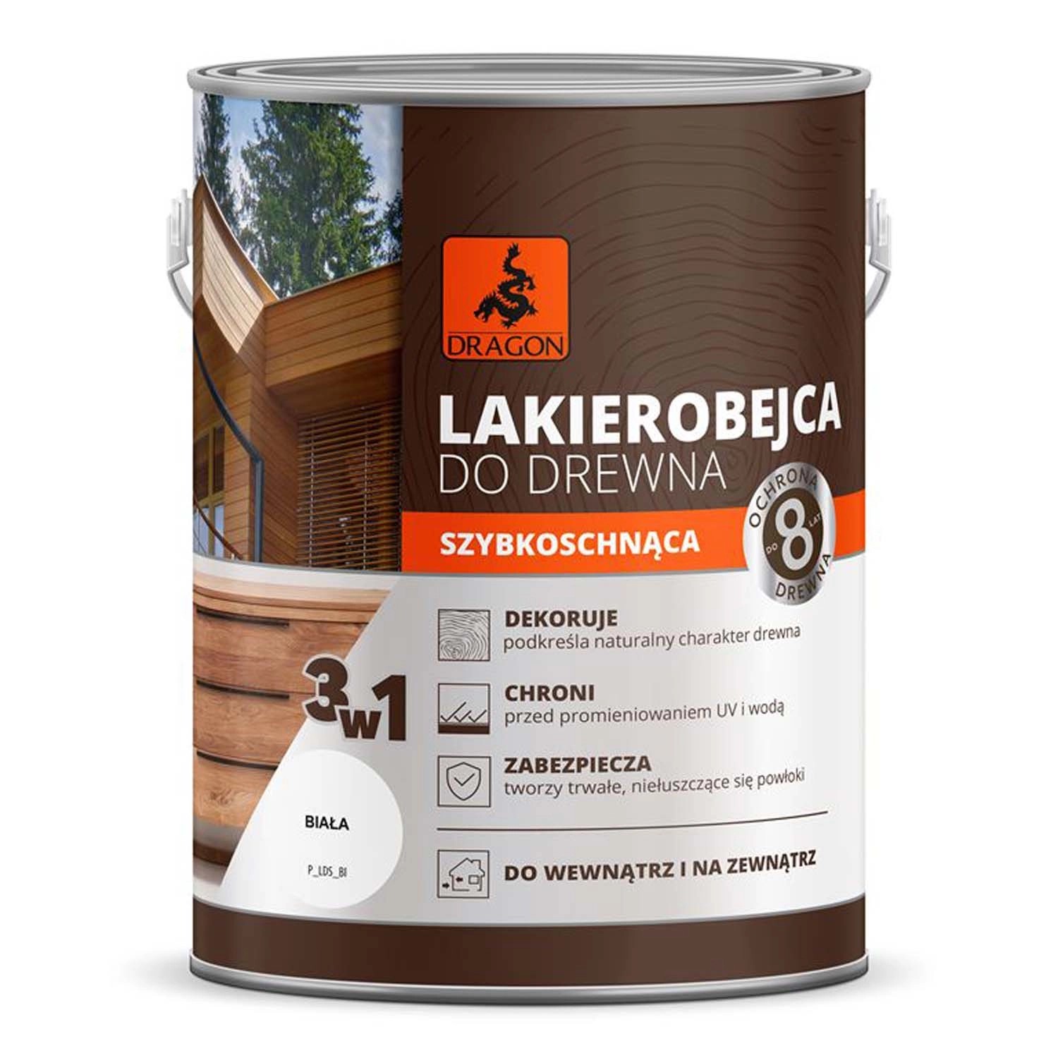 Dragon Lakierobejca szybkoschnąca biała 2,5l