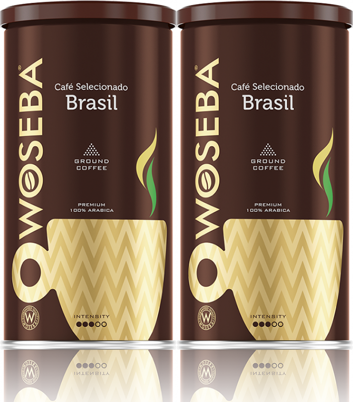 2x Kawa mielona Woseba Cafe Brasil, puszka, 500g